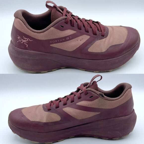 Arc’teryx Norvan LD 3 Shoe Dark Rose Dust Light Fallow Pink Purple Hiking 8.5 - Picture 13 of 16